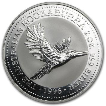 Australië Kookaburra 1996 2 ounce silver
